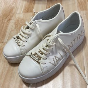 Valentino Dalia Leather Platform Sneakers off white 8